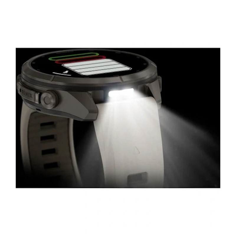 ساعت هوشمند 43 میلی‌متری گارمین مدل Fenix 9 Pro با بند سیلیکونی، سازگار با گوشی‌های آیفون (iOS) و اندروید (Android) از طریق نرم‌افزار Garmin Connect و پشتیبانی از Garmin Messenger و Connect IQ