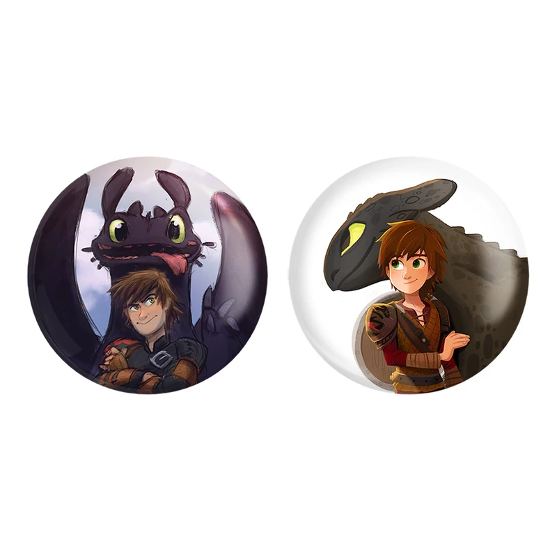 مگنت خندالو طرح اژدها سواران کد 1375213754 مجموعه 2 عددی