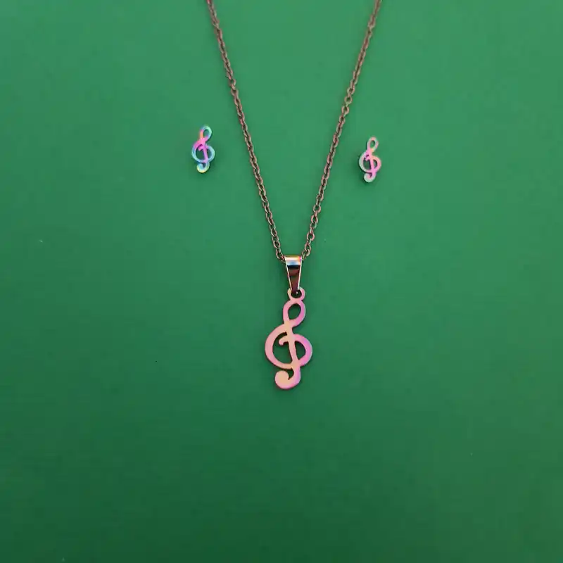 نیم ست زنانه مدل نت موسیقی