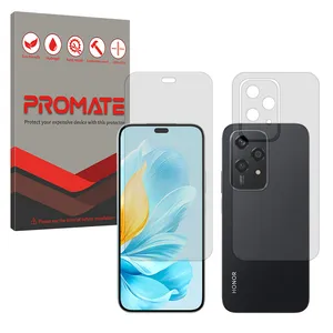 Promate Resistant model transparent screen protector suitable for Honor 200 Lite mobile phone along with the back protector