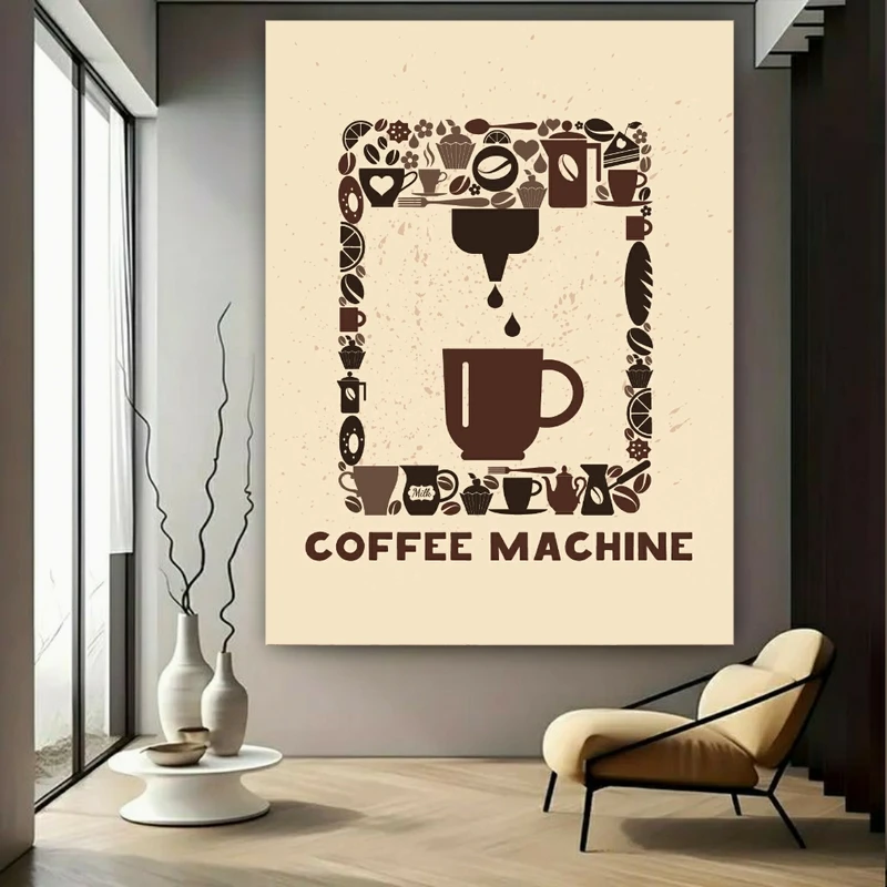 پوستر طرح مخمل قهوه سازی مدل کافی شاپ کد FP105636