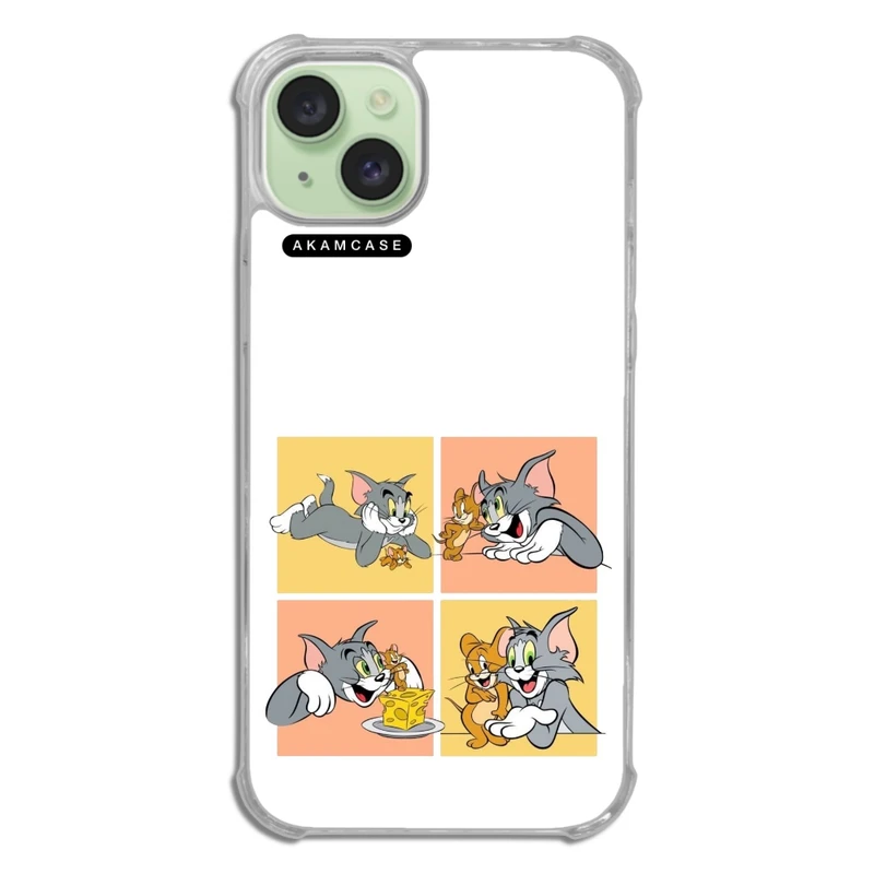 کاور آکام مدل AMC-WTA15PLUS-TOM & JERRY8 مناسب برای گوشی موبایل اپل iPhone 15 Plus