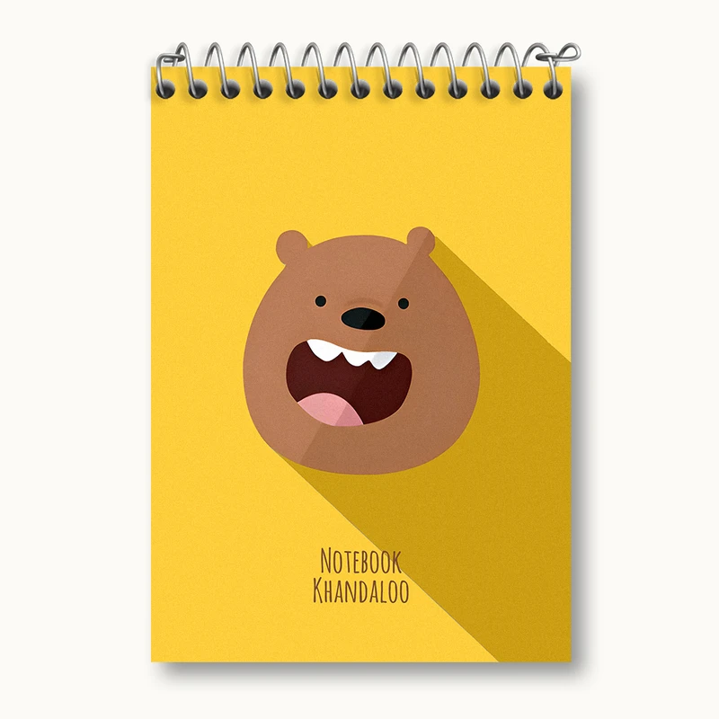 دفتر یادداشت 50 برگ خندالو طرح سه خرس کله پوک کد N4911