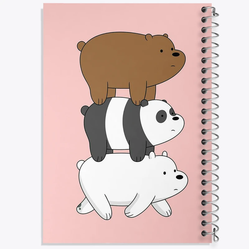 دفتر مشق 50 برگ خندالو طرح سه خرس کله پوک کد N1955