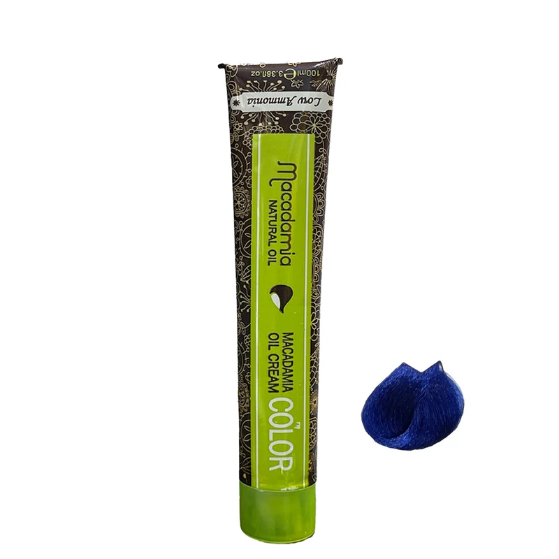 رنگ مو ماکادامیا شماره B01 حجم 100 میلی لیتر رنگ آبی