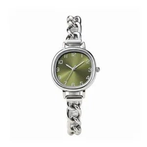 ساعت مچی عقربه‌ای کوارتز زنانه مدل بند زنجیری کلاسیک 114D