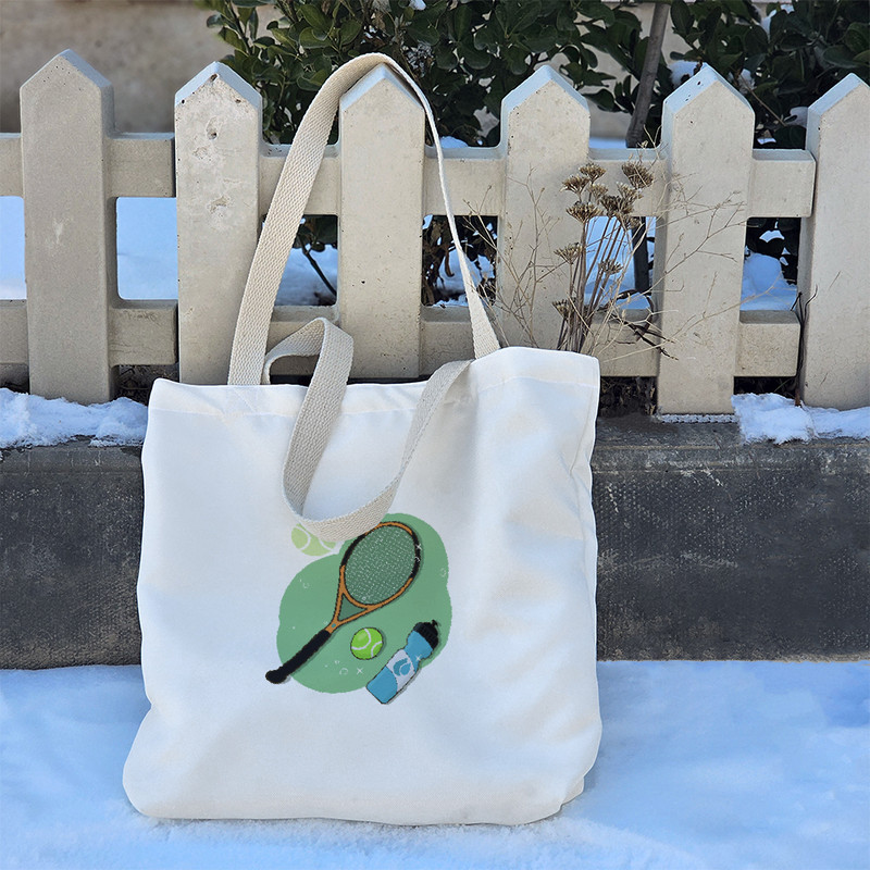 ساک خرید پارچه ای خندالو طرح تنیس مدل توت بگ کد 853