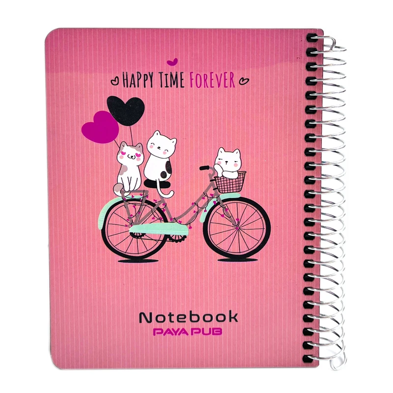 دفترچه یادداشت 100 برگ پایاپاب مدل HAPPY TIME FOREVER