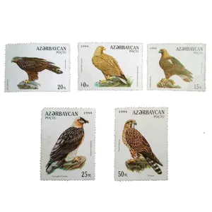 تمبر یادگاری مدل پرندگان كد c-905 مجموعه 5 عددي