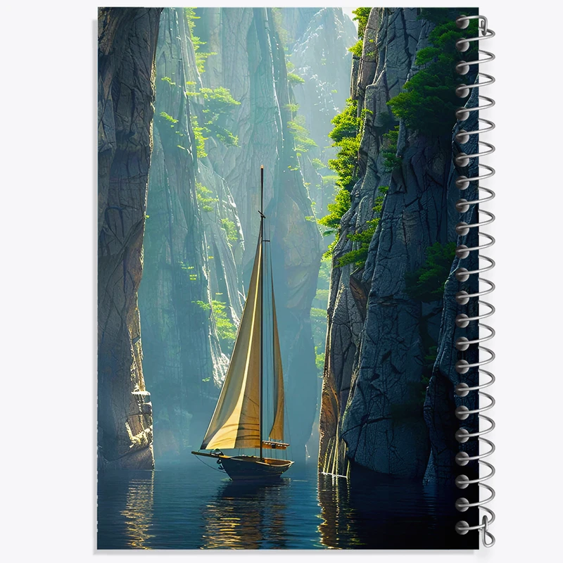 دفتر لیست خرید 50 برگ خندالو طرح قایق کد F6736