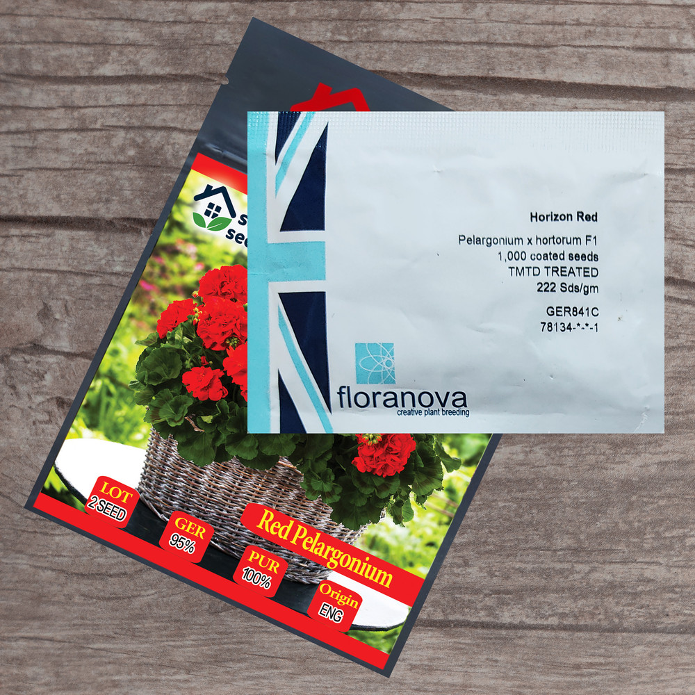 بذر گل شمعدانی قرمز سانیا سید مدلSH1