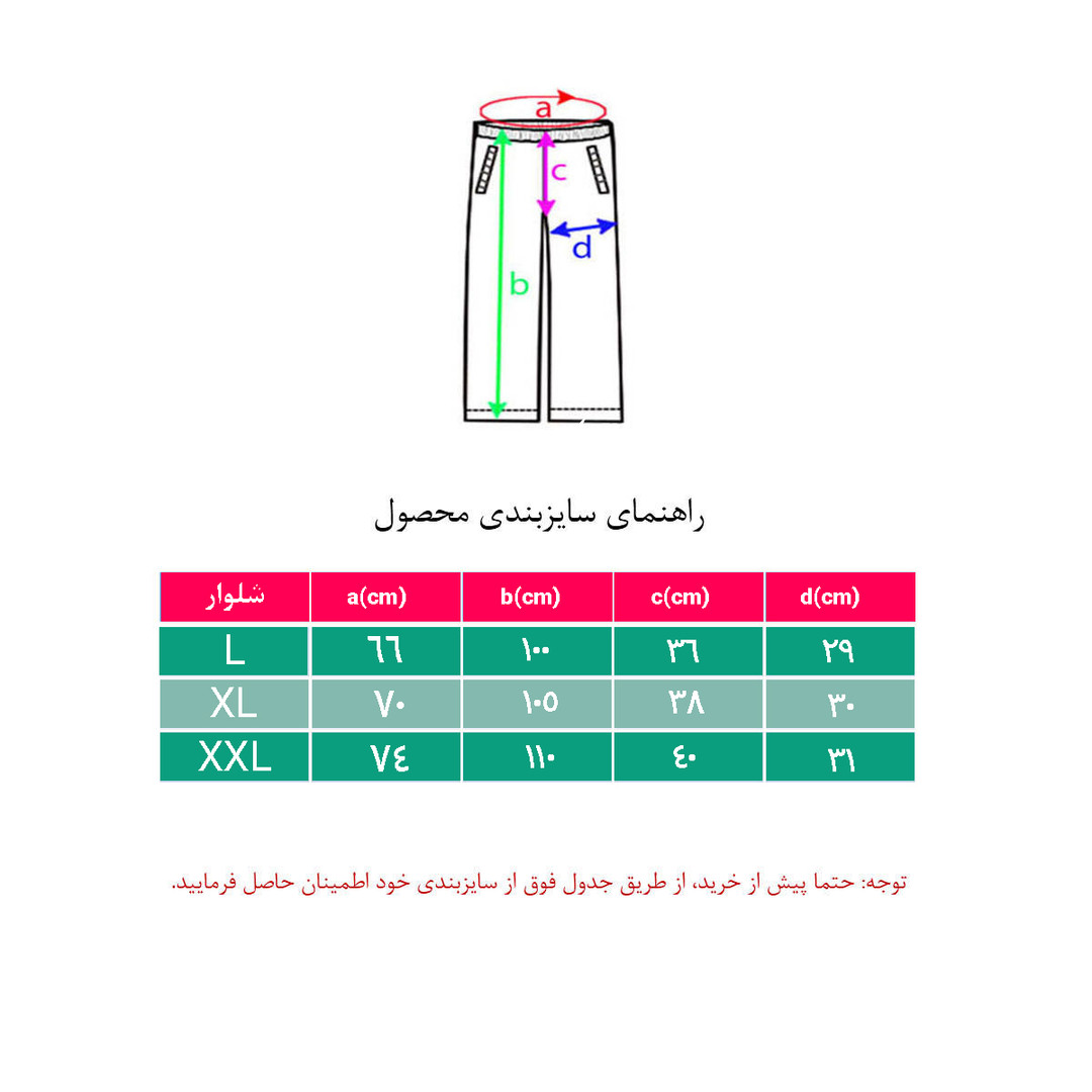 شلوار ورزشی مردانه مدل GSMZS4