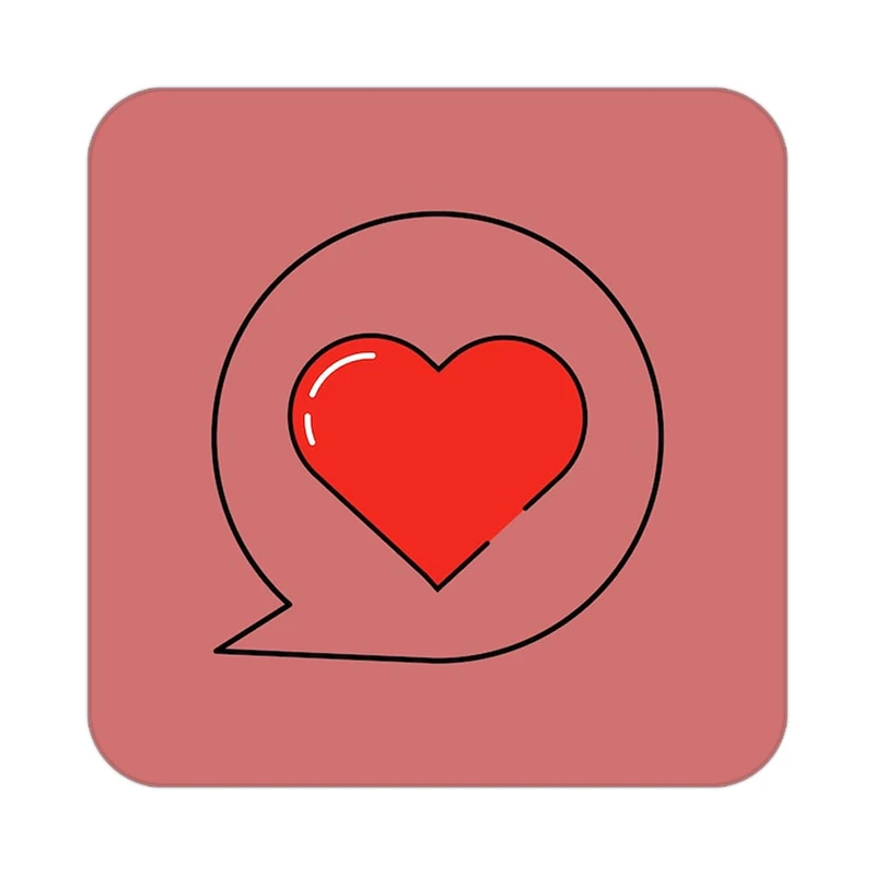 زیر لیوانی کاکتی طرح عاشقانه مدل mp37094