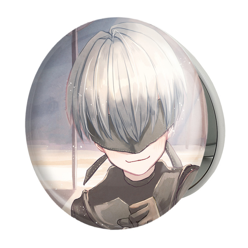 آینه جیبی خندالو طرح بازی نیر اتوماتا (Nier Automata)  مدل تاشو کد 31585
