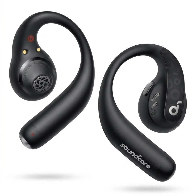 هدفون بلوتوثی انکر مدل AeroFit Pro A3871 بدون قابلیت نویز کنسلینگ، درگاه شارژ USB Type-C، مقاومت در برابر رطوبت و عرق