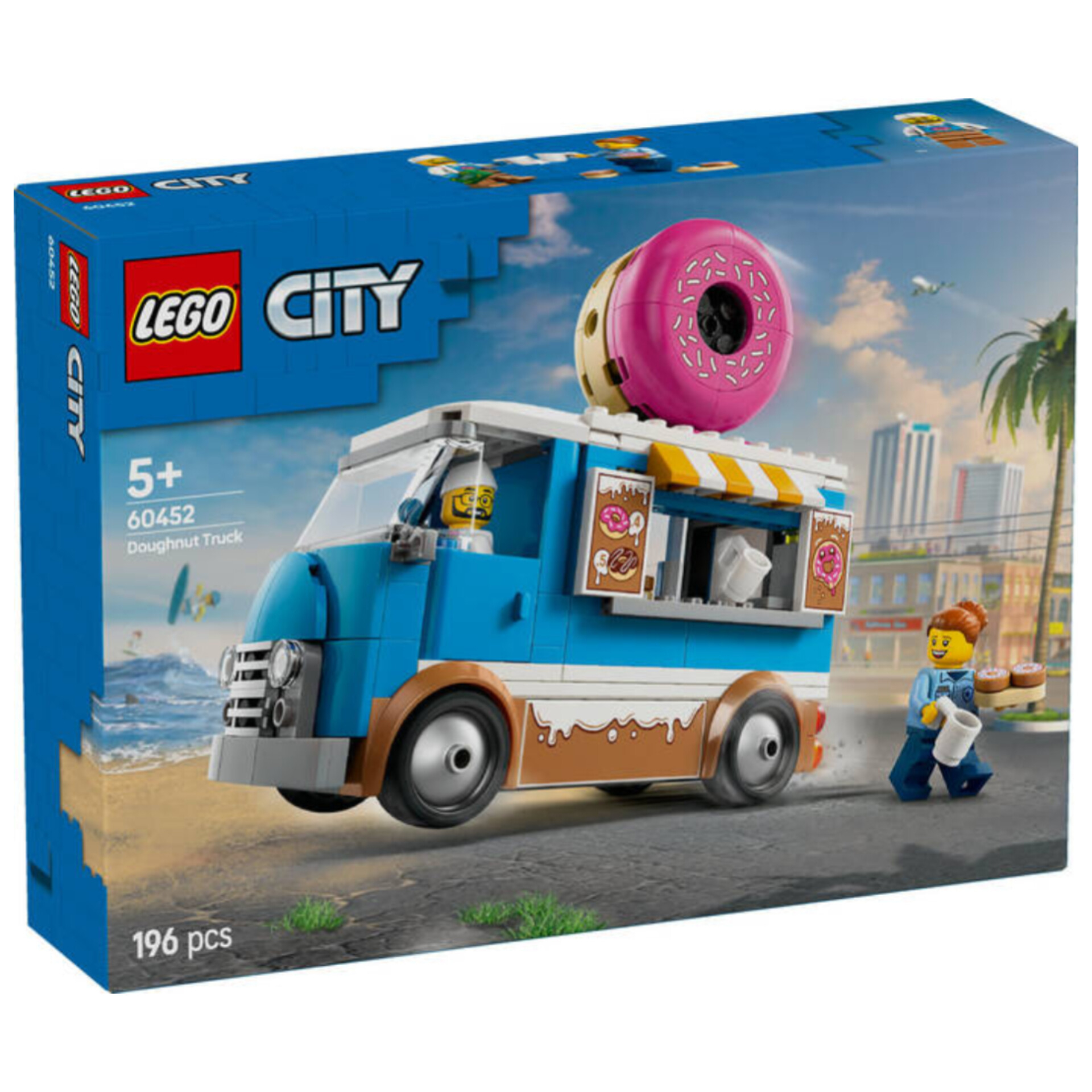 لگو 196 تکه سری سیتی مدل Donut Truck کد 60452