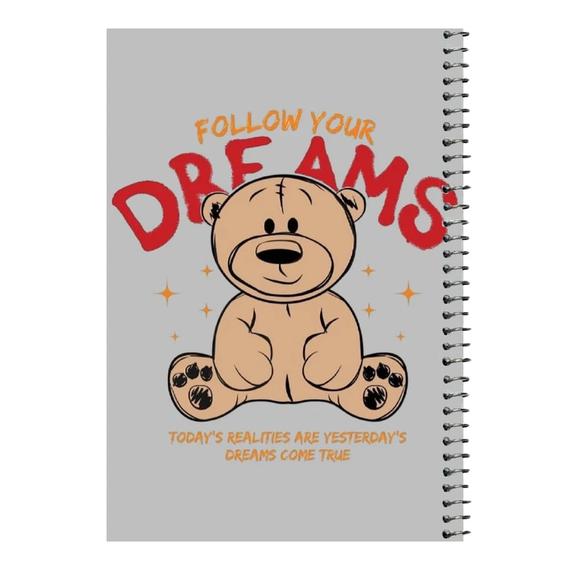 دفتر مشق 80 برگ اس جی مدل خرس تدی    