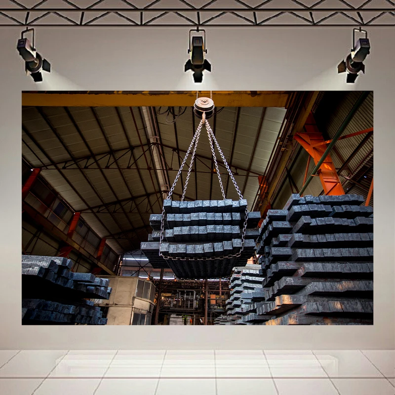 تابلو بوم طرح مخمل طرح میلگرد فولادی کد AR305678