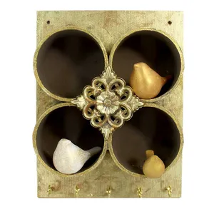 جاکلیدی دیواری چوبی مدل لانه پرنده