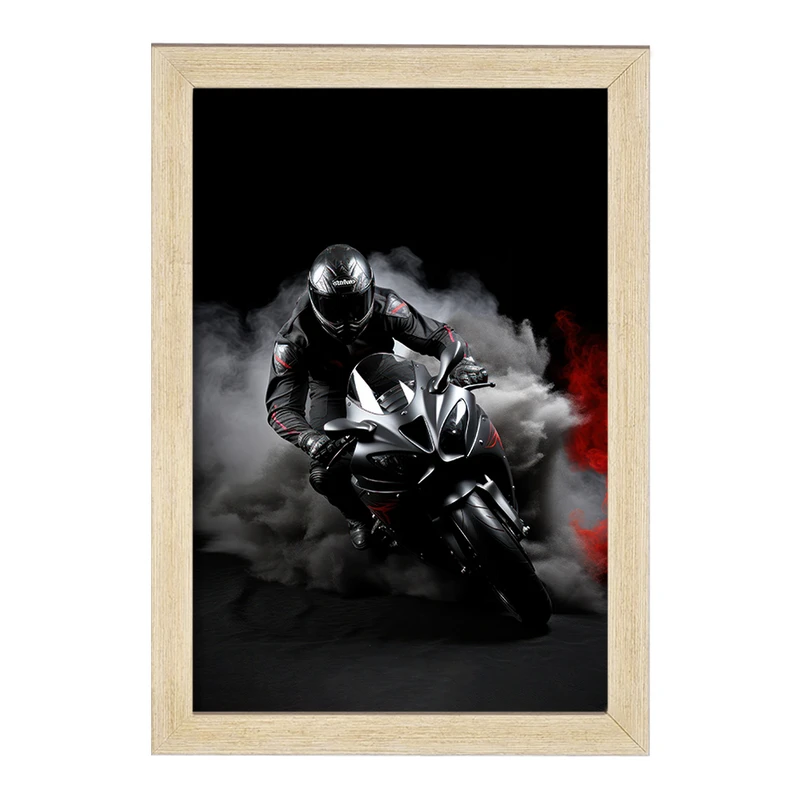 تابلو خندالو مدل موتورسوار و موتور سیکلت کد F2686