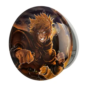 آینه جیبی خندالو طرح تورفین انیمه حماسه وینلند Vinland Saga مدل تاشو کد 27489 