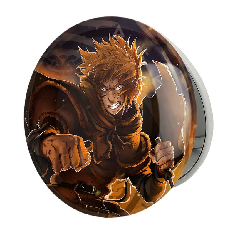 آینه جیبی خندالو طرح تورفین انیمه حماسه وینلند Vinland Saga مدل تاشو کد 27489