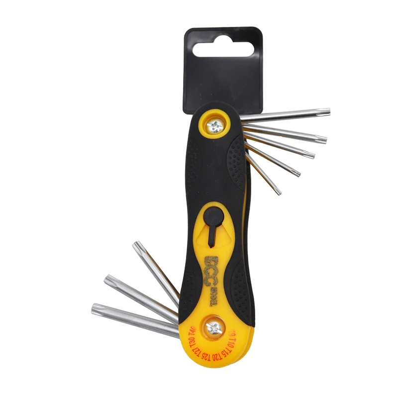 آچار آلن ستاره ای مدل داگ کد YP-H-T9-T40 مجموعه 8 عددی