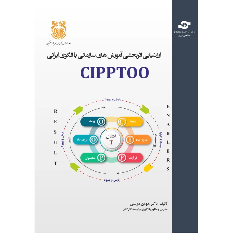 کتاب ارزسیابی اثربخشی آموزش های سازمانی با الگوی ایرانی CIPPTOO اثر هومن دوستی انتشارات مرکز آموزش و تحقیقات صنعتی ایران