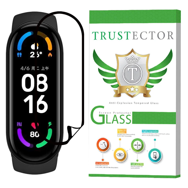 محافظ صفحه نمایش نانو تراستکتور مدل PMTA-Glass مناسب برای مچ بند هوشمند شیائومی Mi Band 6 Global