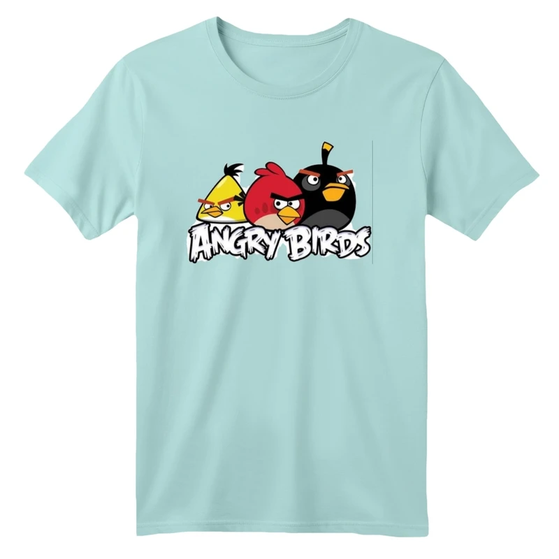 تی شرت آستین کوتاه بچگانه مدل angry birds کد۲