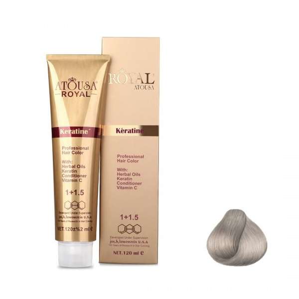 رنگ مو آتوسا رویال شماره 11.2 حجم 120 میلی لیتر رنگ بلوند خاکستری پلاتینه