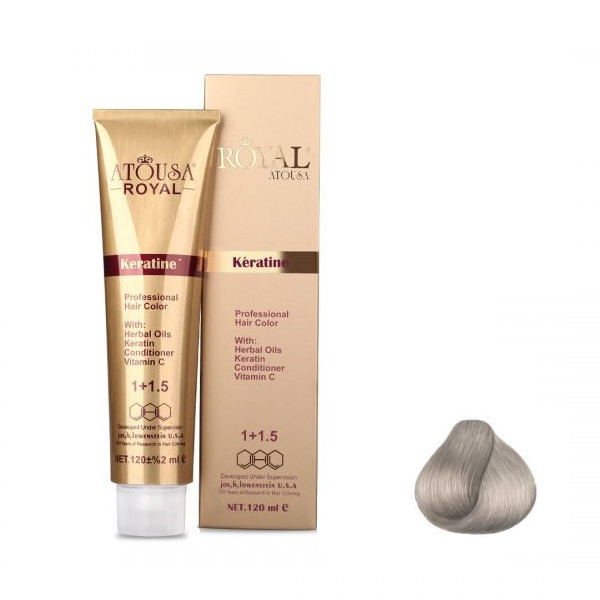 رنگ مو آتوسا رویال شماره 11.2 حجم 120 میلی لیتر رنگ بلوند خاکستری پلاتینه