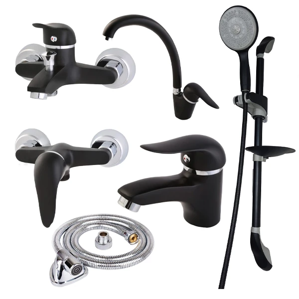 ست شیرآلات شیرآلات بهداشتی و ساختمانی توفیق مدل اوج مجموعه 6 عددی