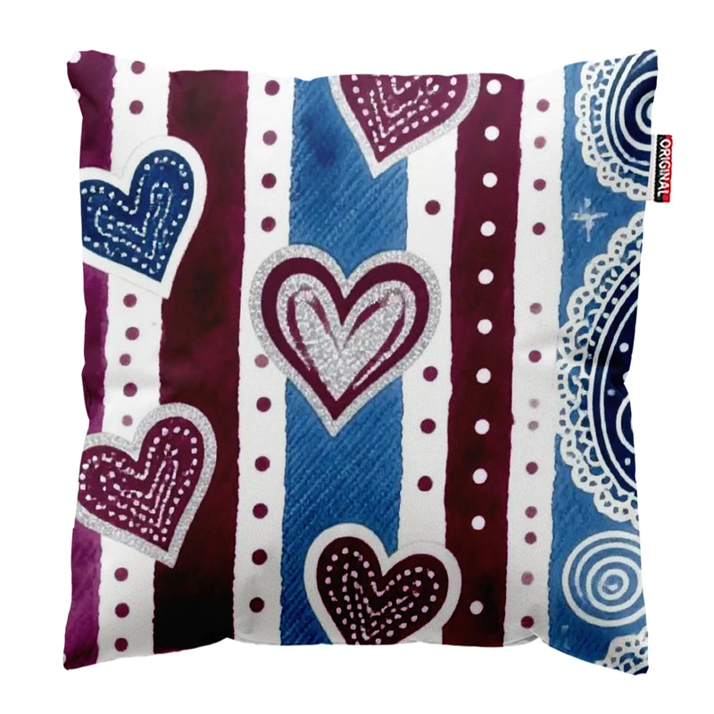 کوسن پاد آفرین طرح قلب سایز 30*30 سانتی متر کد 1121