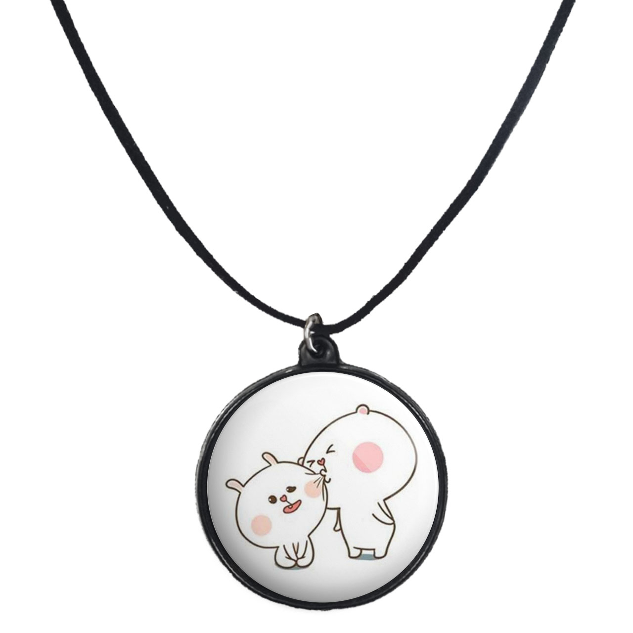 گردنبند پرمانه طرح عاشقانه کد pmb.5306 مدل دو طرفه