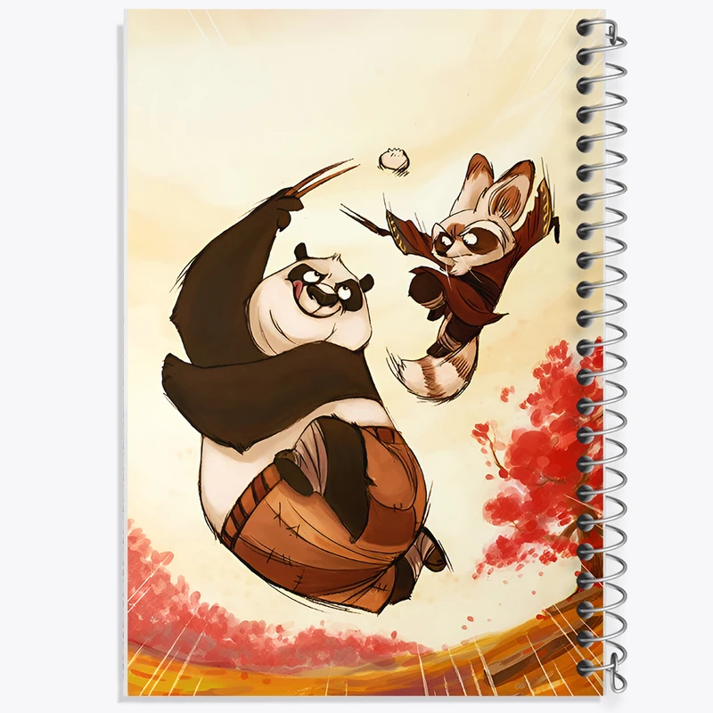 دفتر مشق 50 برگ خندالو طرح پاندا کونگ فو کار کد N3796