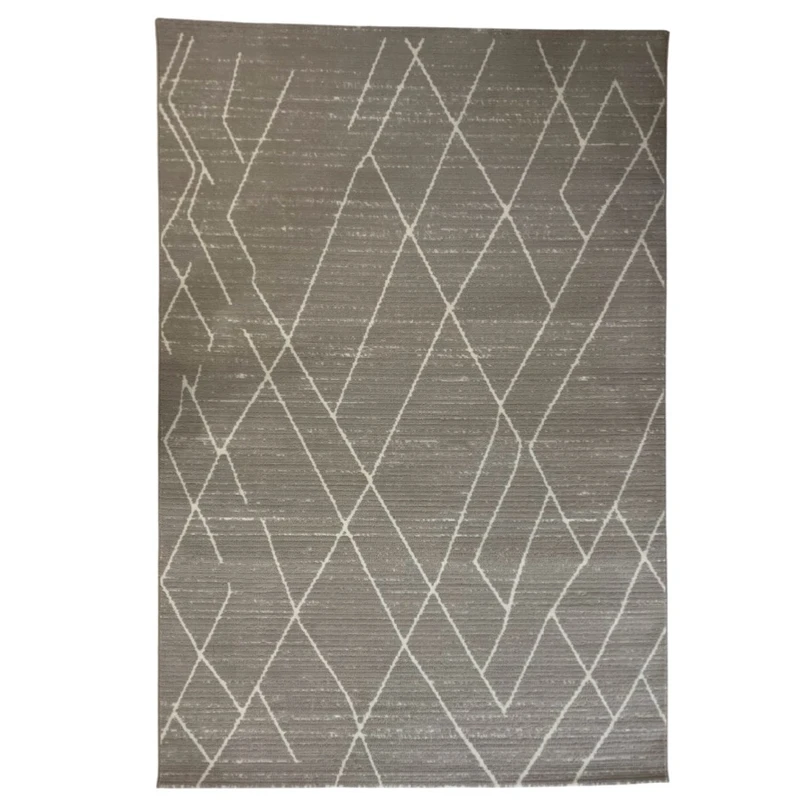 فرش ماشینی 420 شانه زمینه و حاشیه نسکافه ای کد 9018