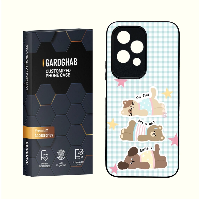 کاور گارد قاب مدل دور ژله ای  گلس فانتزی مناسب برای گوشی انر Honor 200Lite 5G