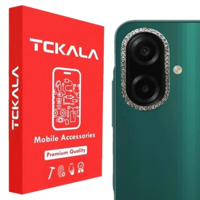 محافظ لنز دوربین فلزی تیسیکالا مدل نگین دار مناسب برای گوشی موبایل سامسونگ Galaxy A07