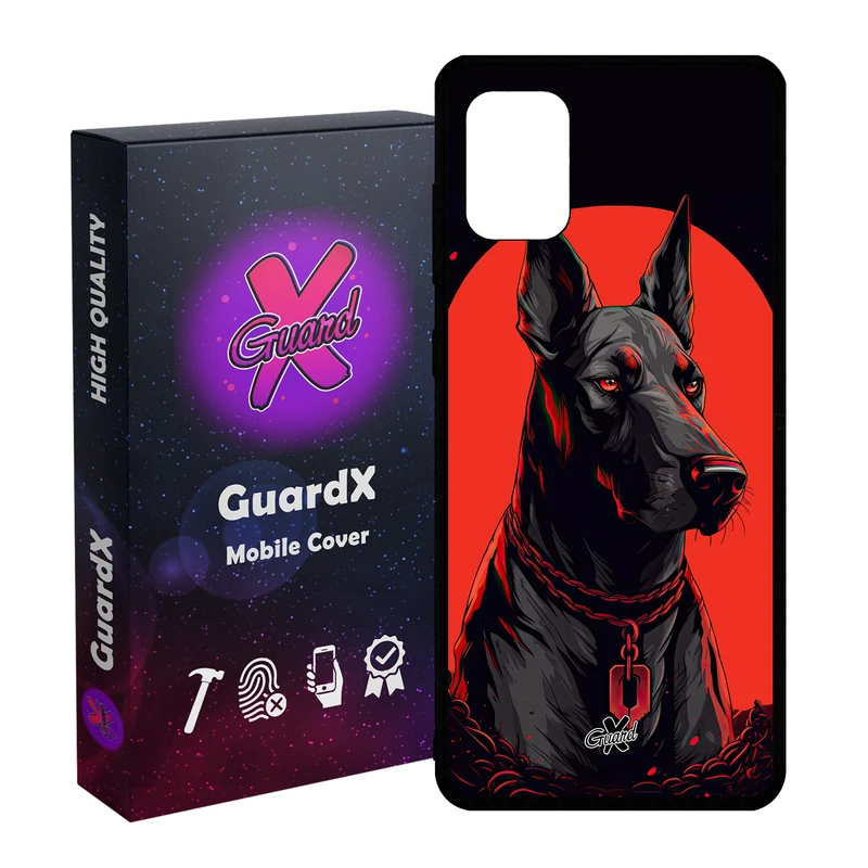 کاور گارد ایکس طرح سگ مدل Glass10621 مناسب برای گوشی موبایل سامسونگ Galaxy A31