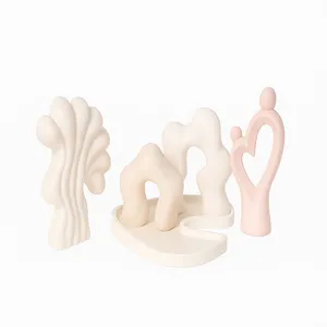 ست 5 تکه دکوری بتنی مدل درخت زندگی