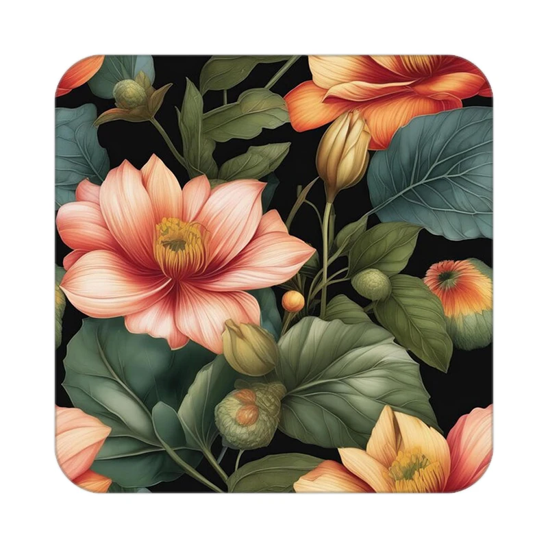 زیر لیوانی کاکتی طرح گل مدل mp19607