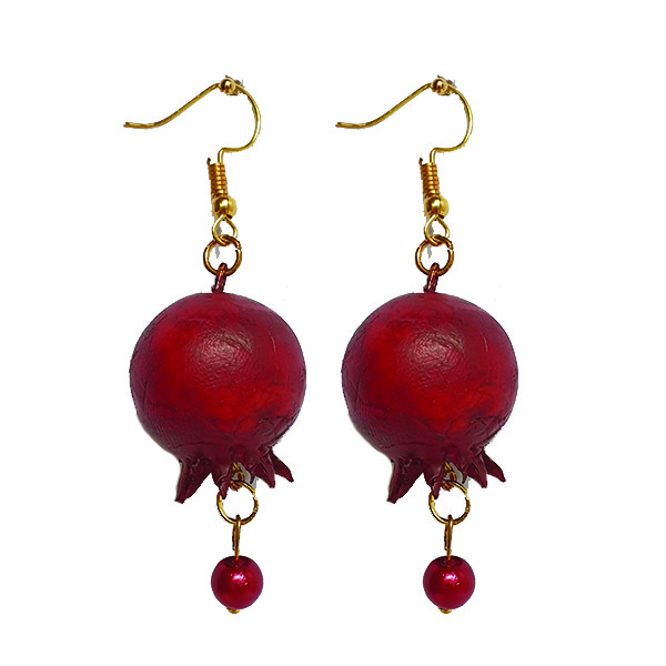 گوشواره دخترانه مدل انار دست ساز گوشواره دخترانه مدل انار دست ساز