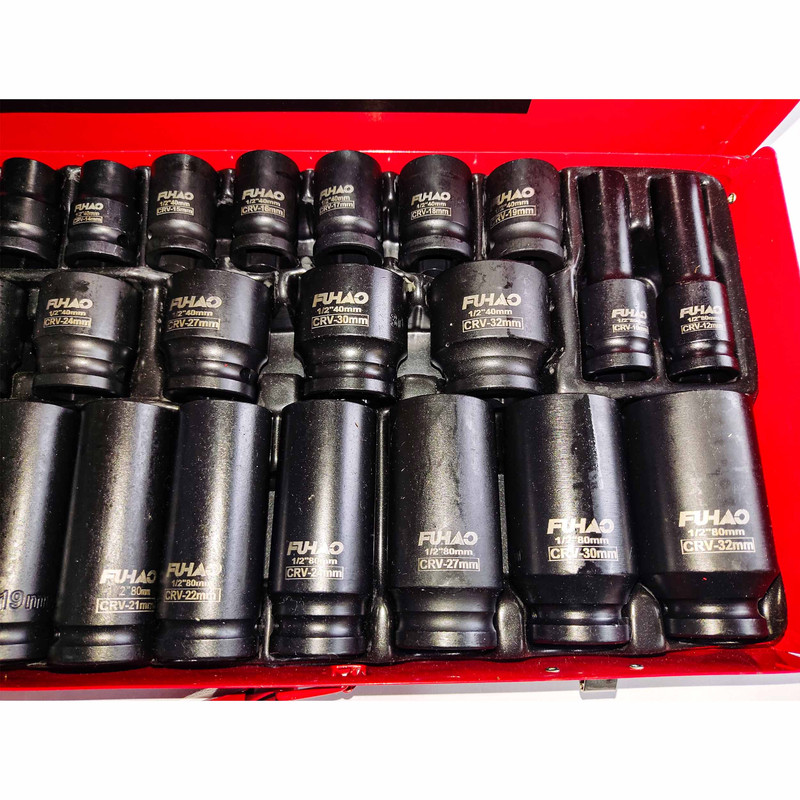 آچار سری بکس فشار قوی فوهایو مدل QBFD-35PC مجموعه 35 عددی