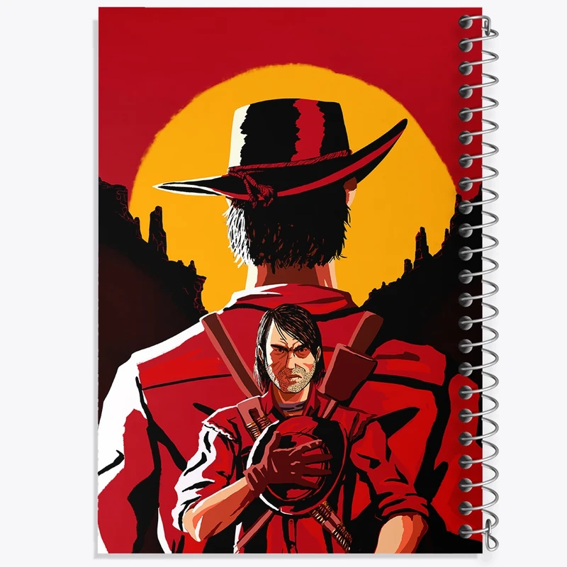 دفتر مشق 50 برگ خندالو طرح بازی رد دد (Read dead) کد F746