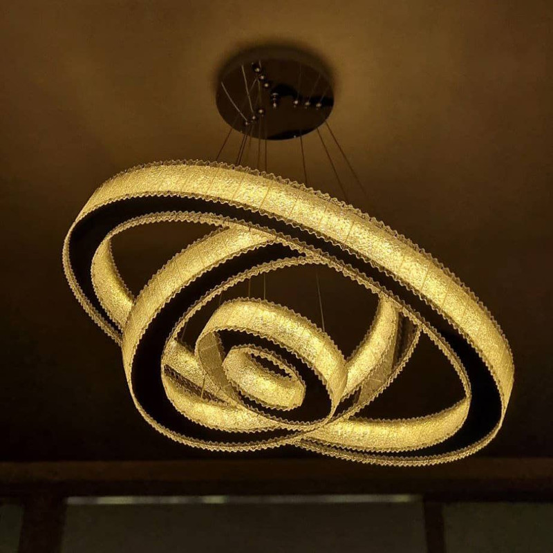 لوستر مدل سه حلقه مدرن