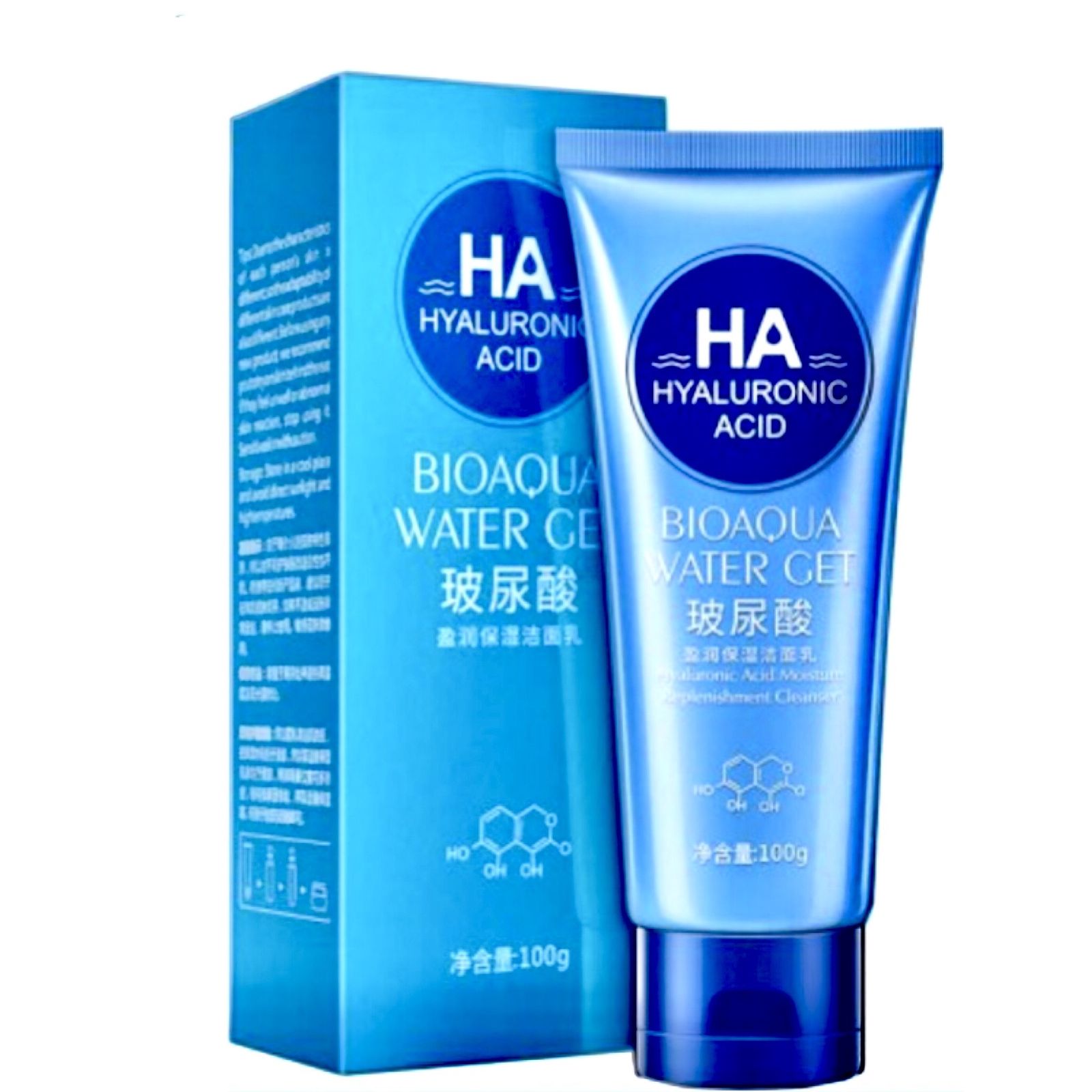 فوم شستشو صورت بایو آکوا مدل هیالورونیک اسید حجم 100 میلی لیتر - - 1