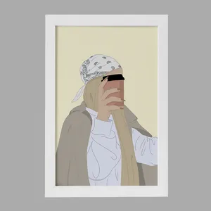 تابلو خندالو مدل دخترانه مینیمال کد F3257