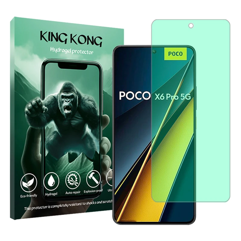 محافظ صفحه نمایش گرین لایت کینگ کونگ مدل Tough مناسب برای گوشی موبایل شیائومی Poco X6 Pro 