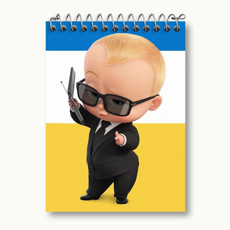 دفتر یادداشت 50 برگ خندالو مدل بچه رئیس Boss Baby کد 12521